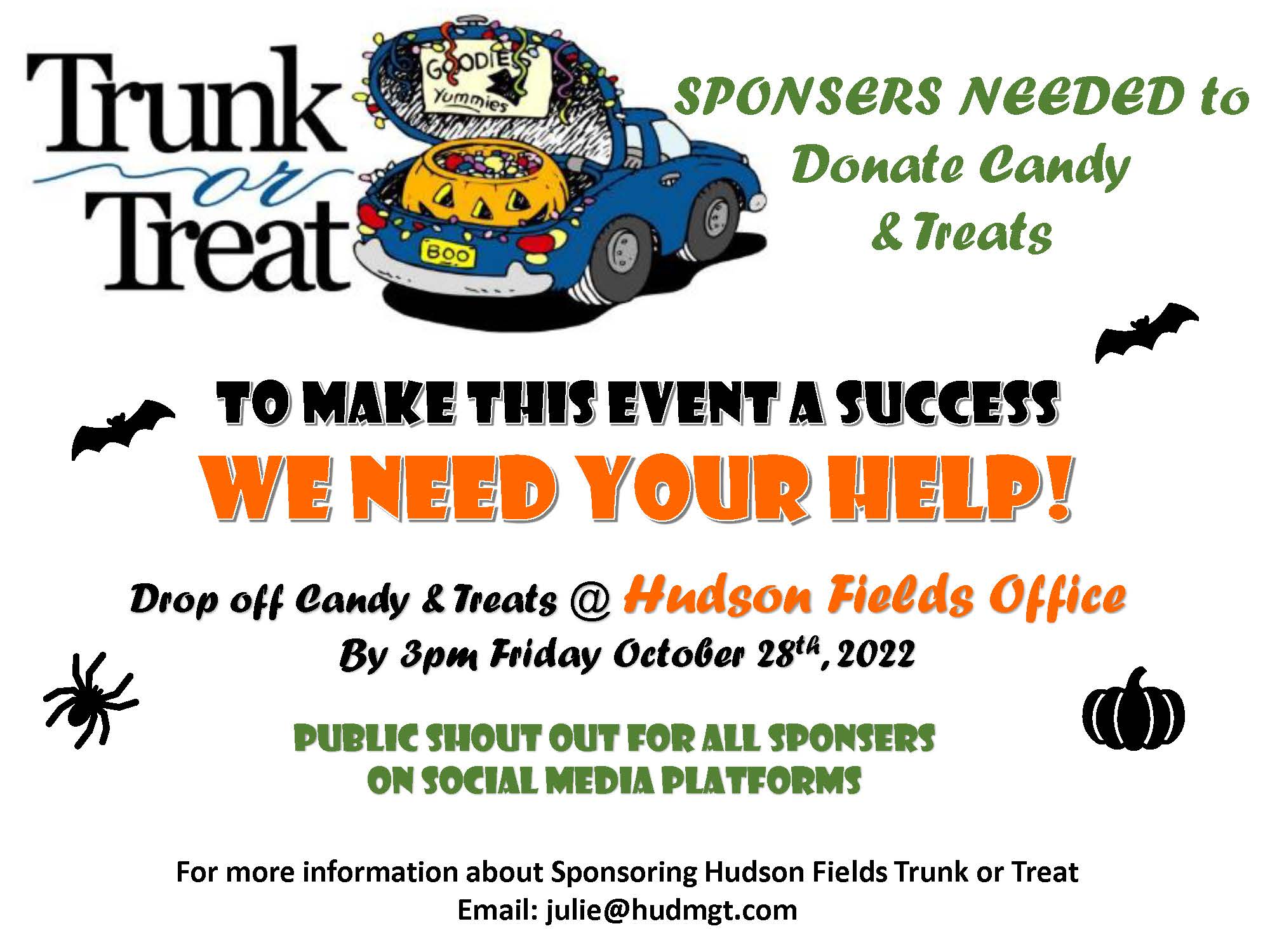 Trunk or Treat!! » Hudson Fields
